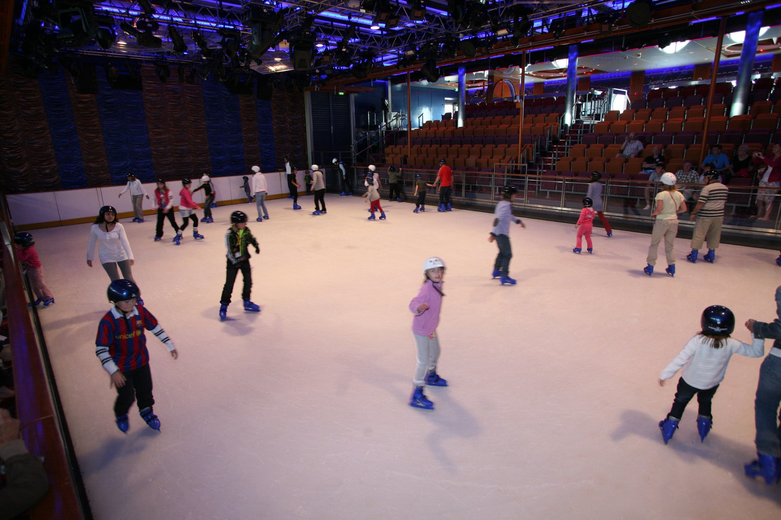Ice skating on Royal Caribbean’s Liberty of the Seas