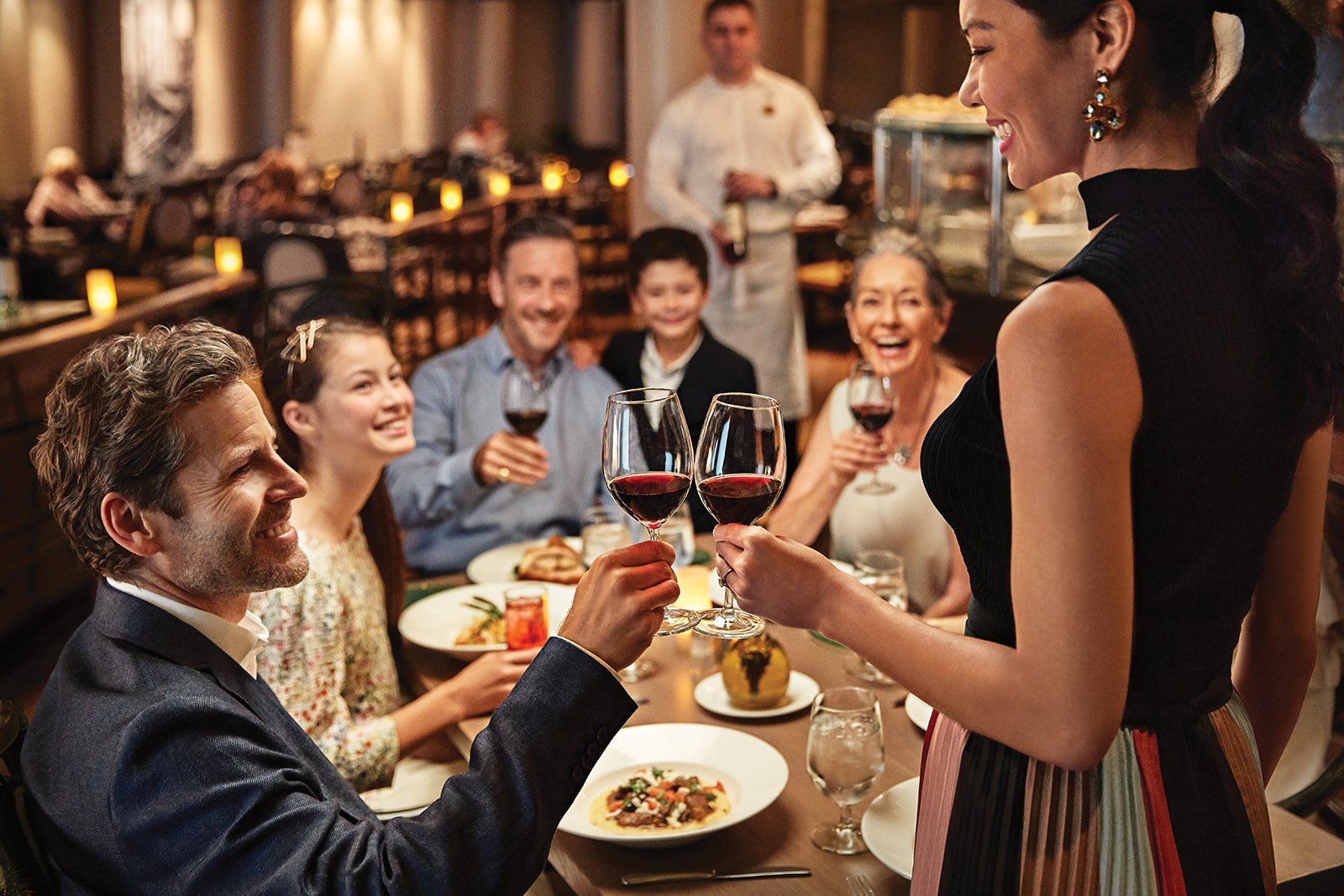 Regent Seven Seas Dining Sabatinis Wine Toasting