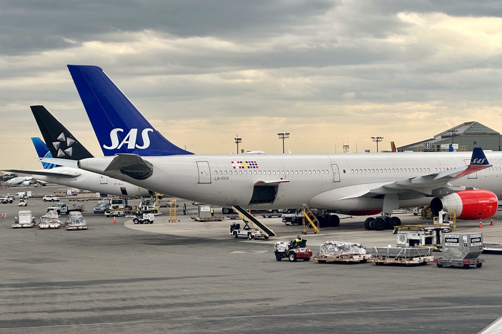 SAS plane on tarmac