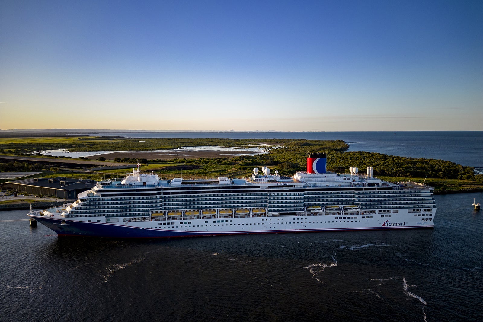 Carnival Luminosa cruise ship in Brisbane, Australia.