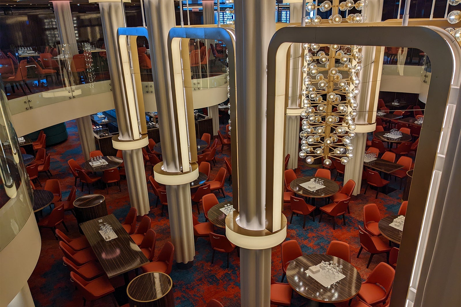 Cruise ship dining room