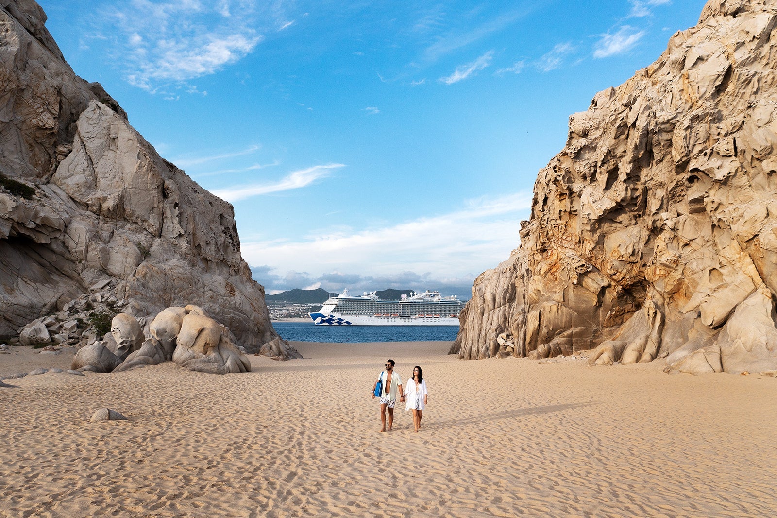 Majestic Princess cruise ship in Cabo San Lucas, Mexico.