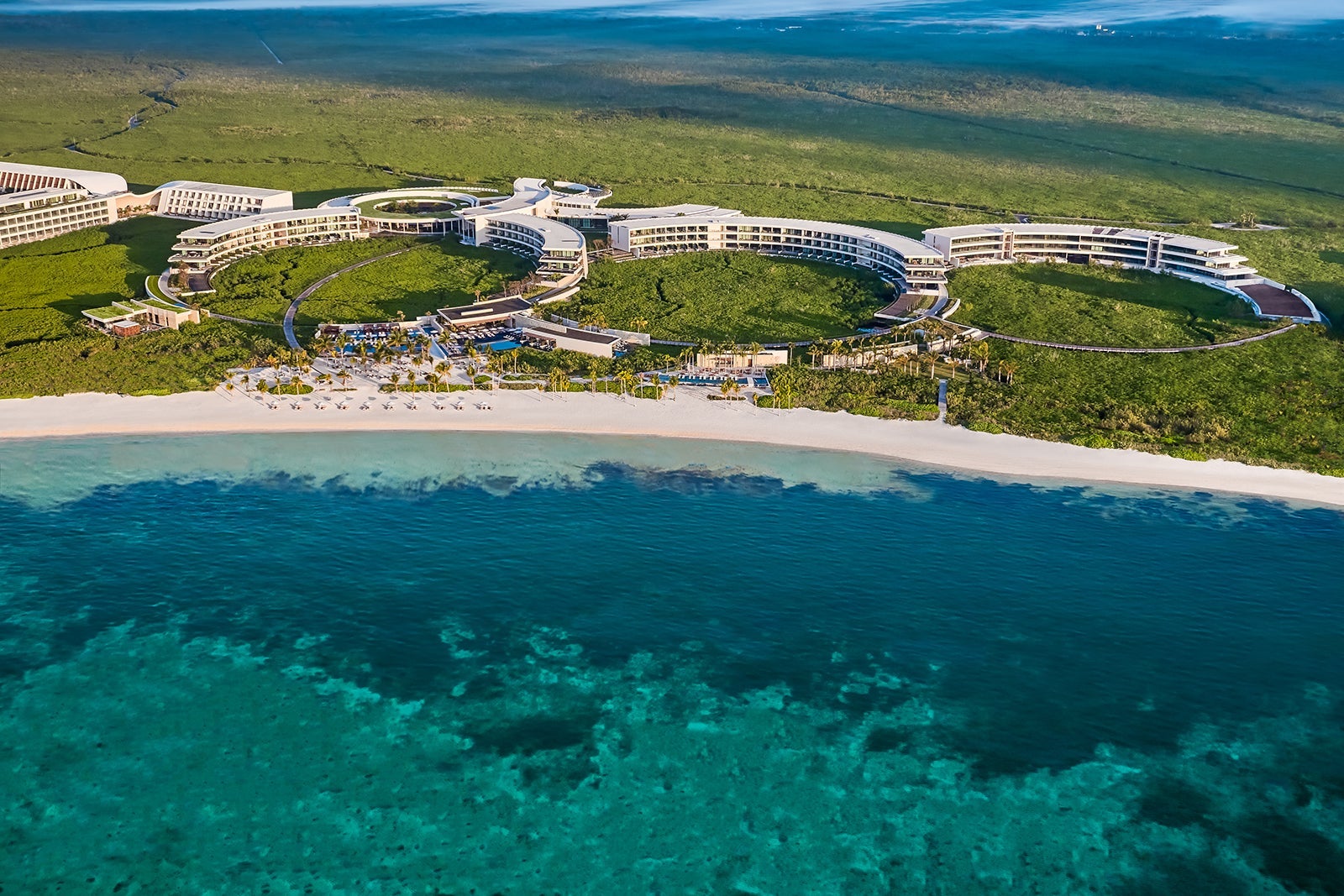 Aerial view of the St. Regis Kanai Resort, Riviera Maya
