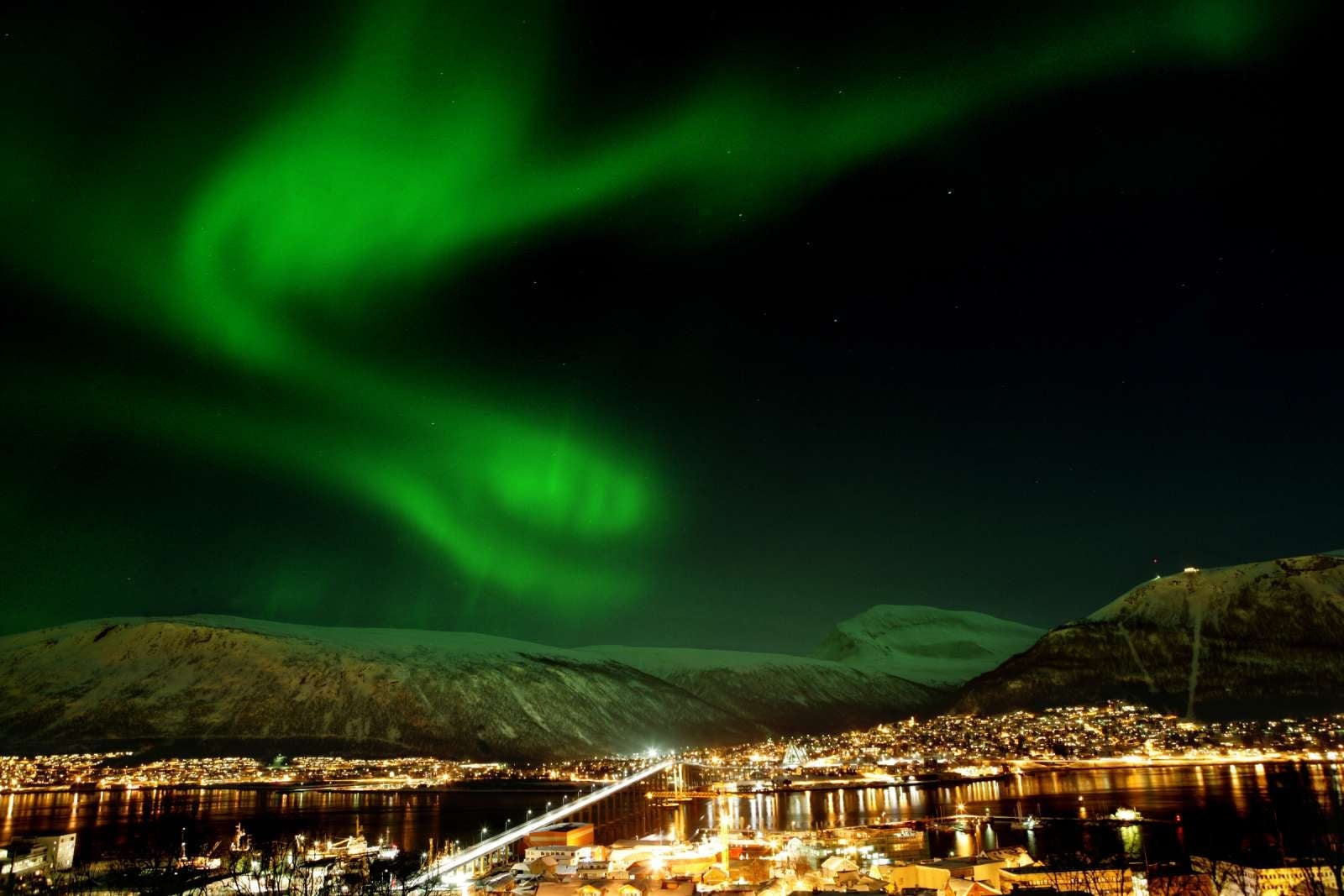 Northern lights over Tromso Norway