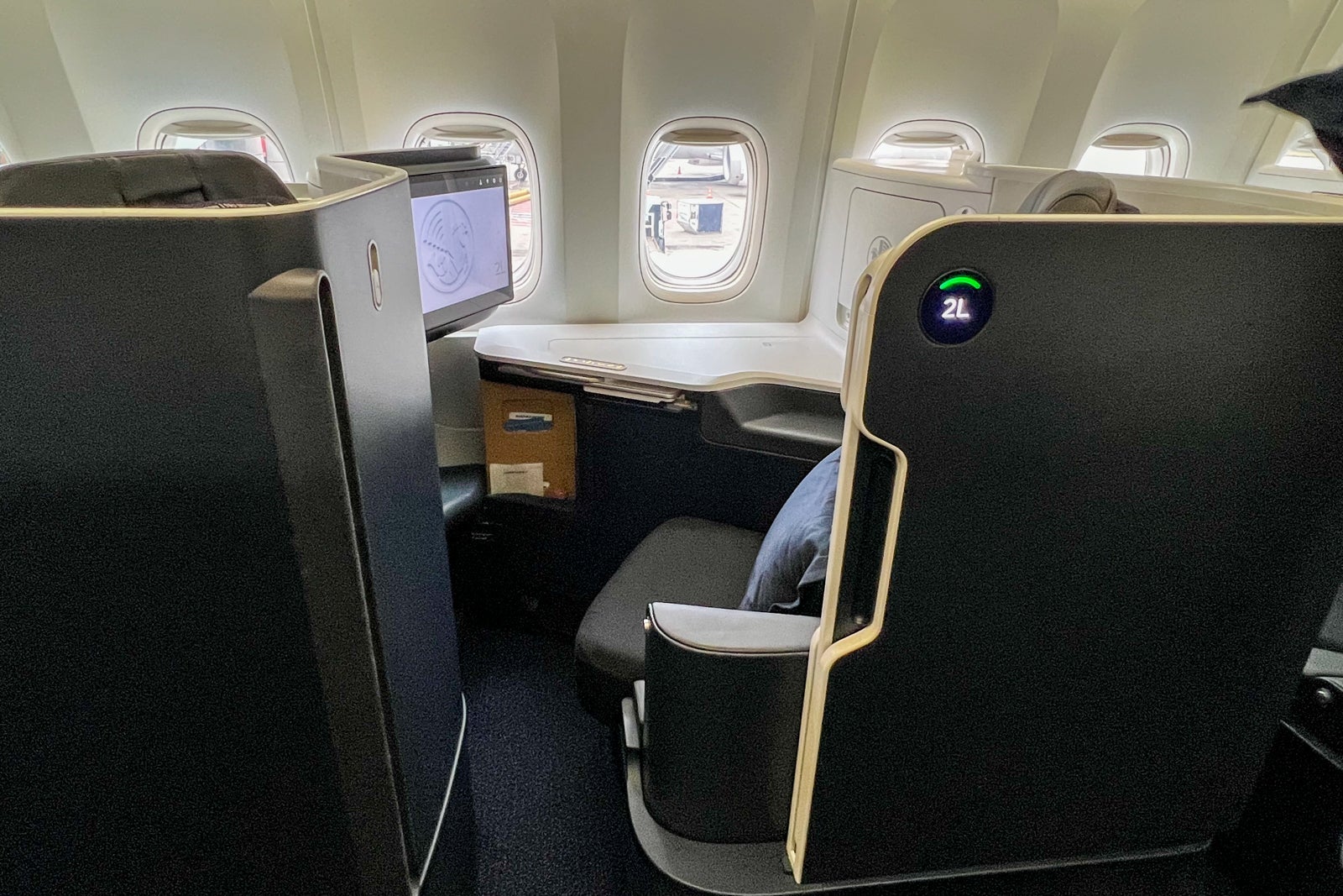 Business class seat.