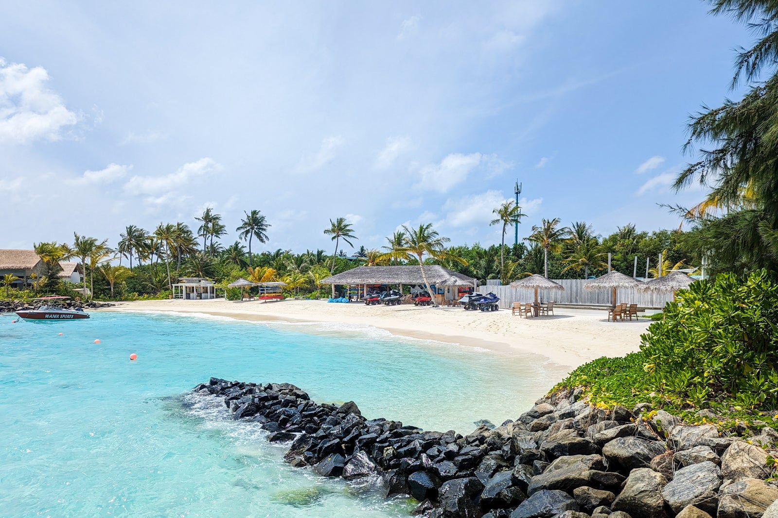 Hilton Maldives Amingiri water sports beach