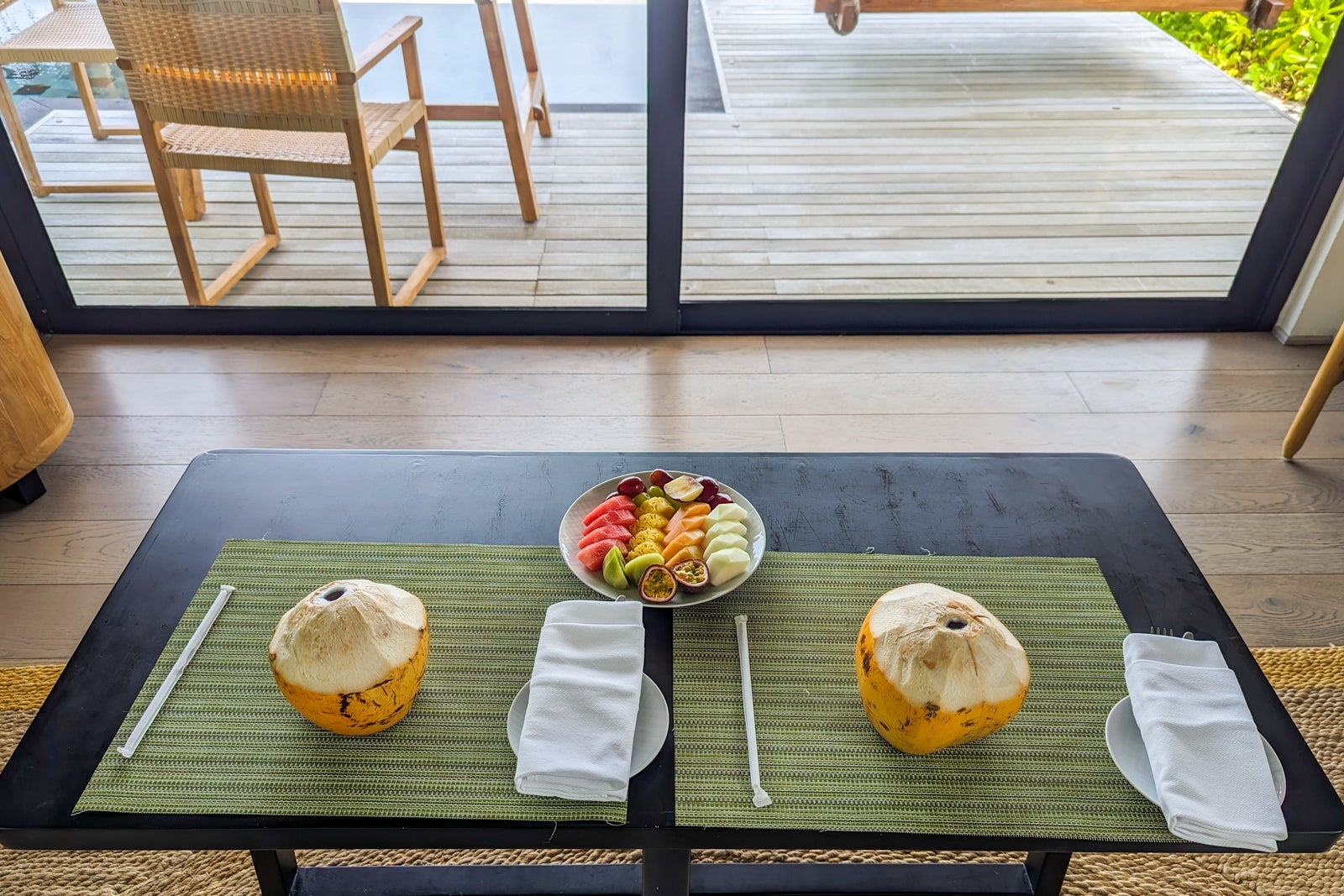 Hilton Maldives Amingiri in villa dining