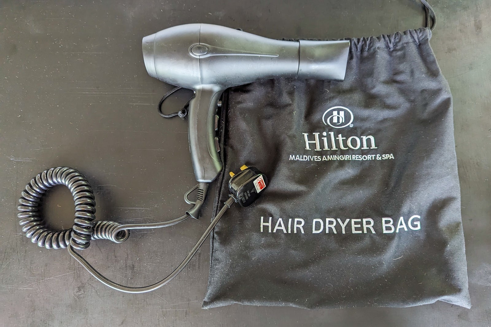 Hilton Maldives Amingiri hair dryer