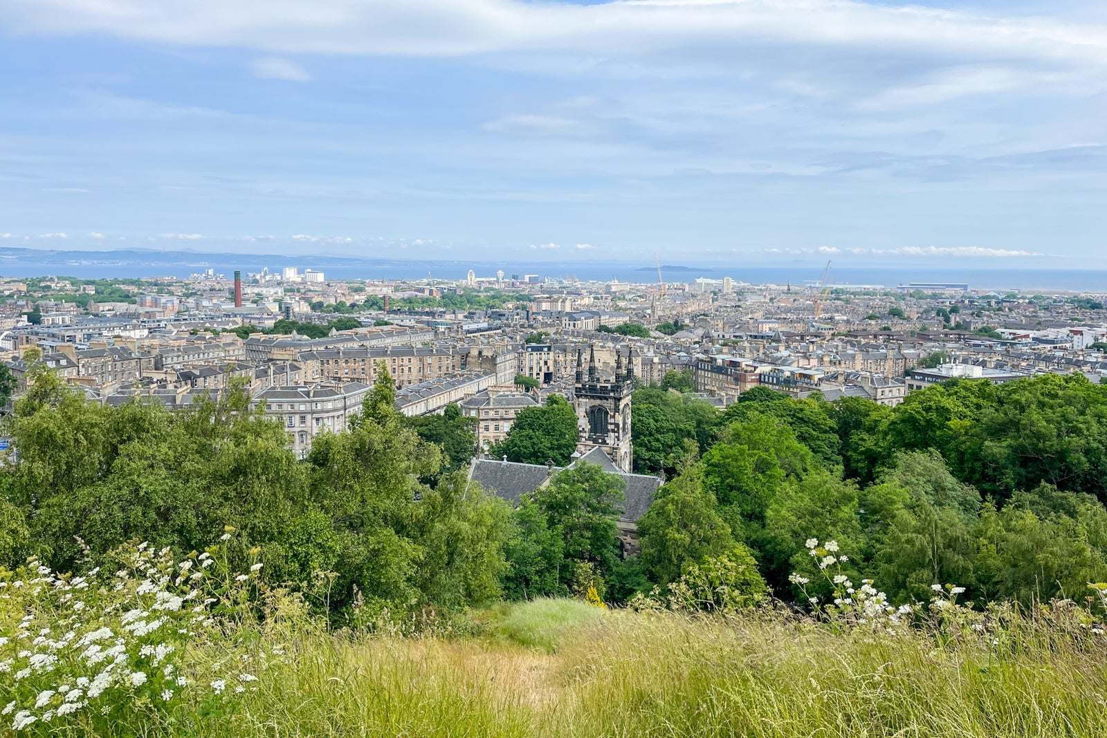 Views from Calton Hill in Edinburgh Scotland