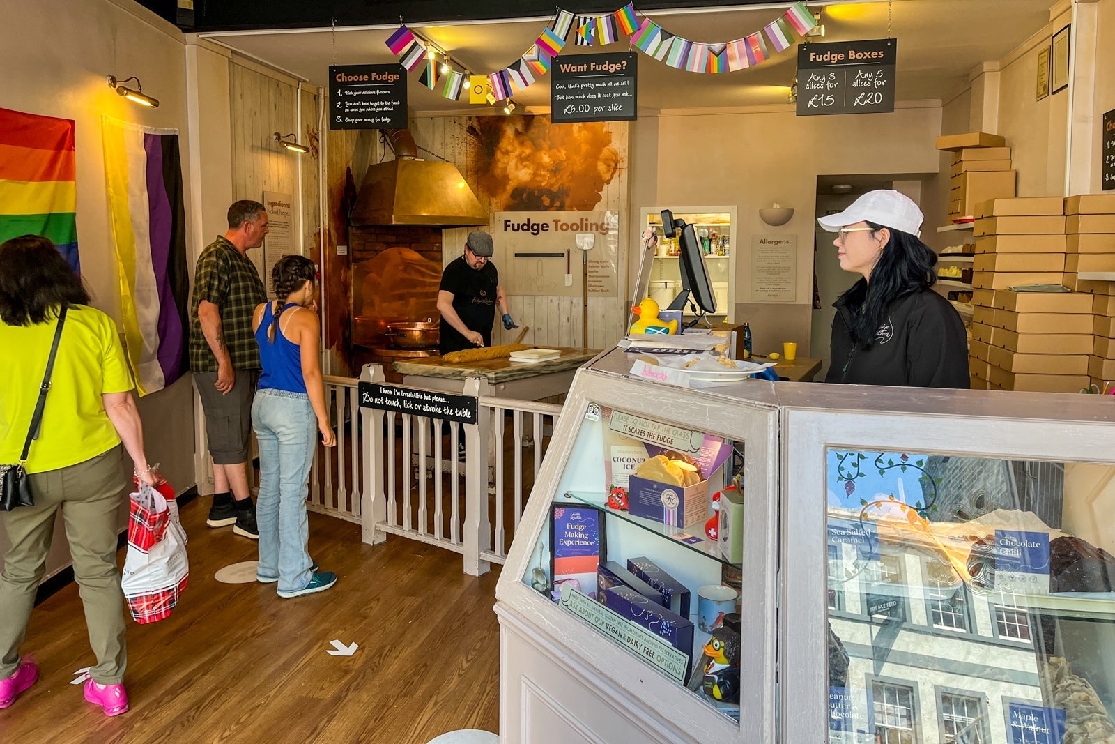 Fudge shop in Edinburgh Scotland