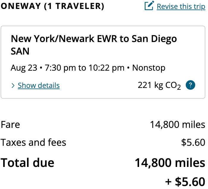EWR-SAN
