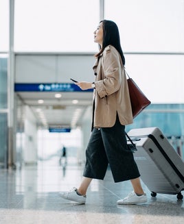 Woman at the airport