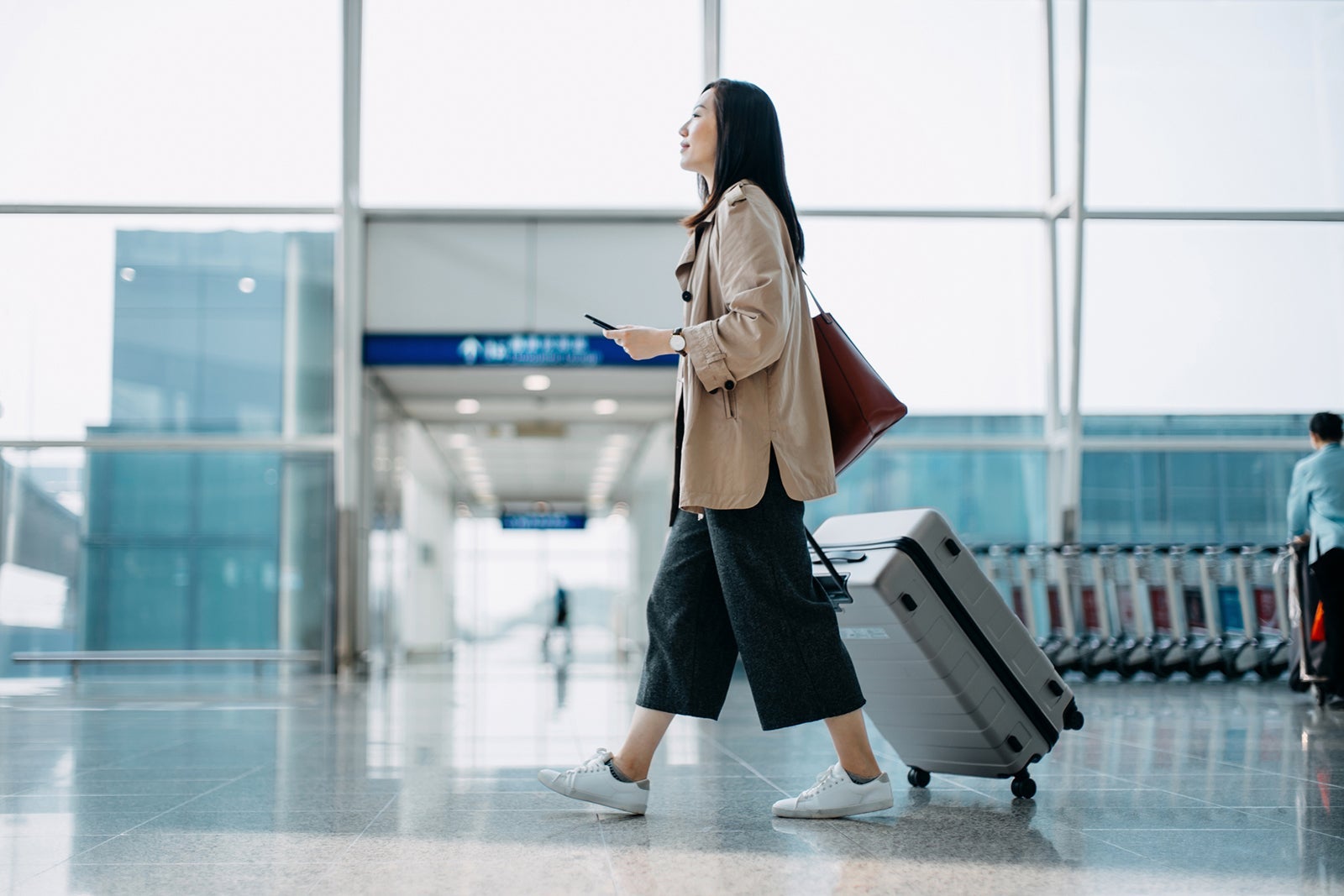 woman at the airport
