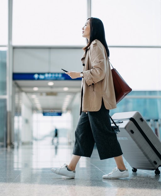 Woman at the airport