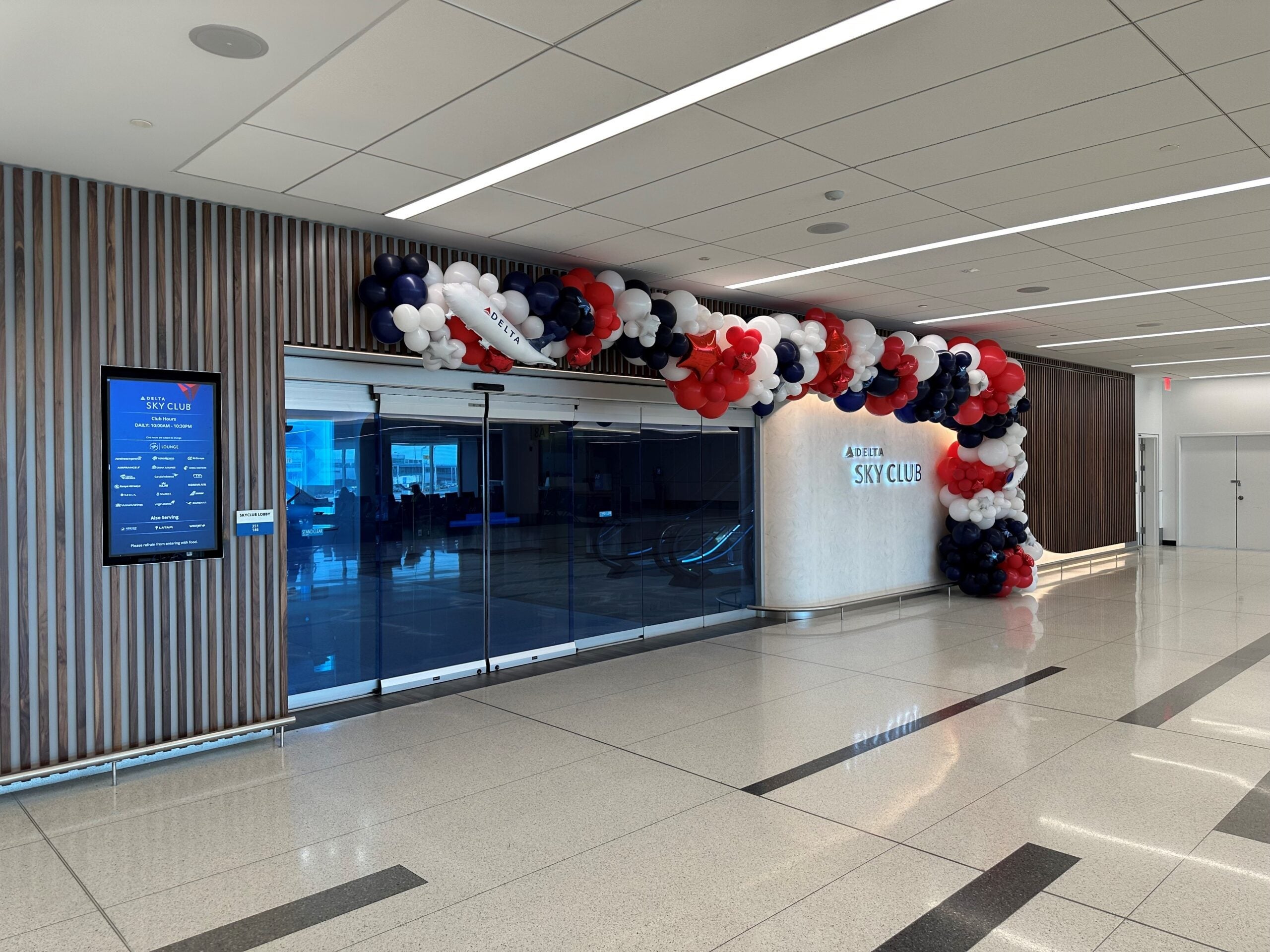 Delta's new Sky Club opens at New York JFK.
