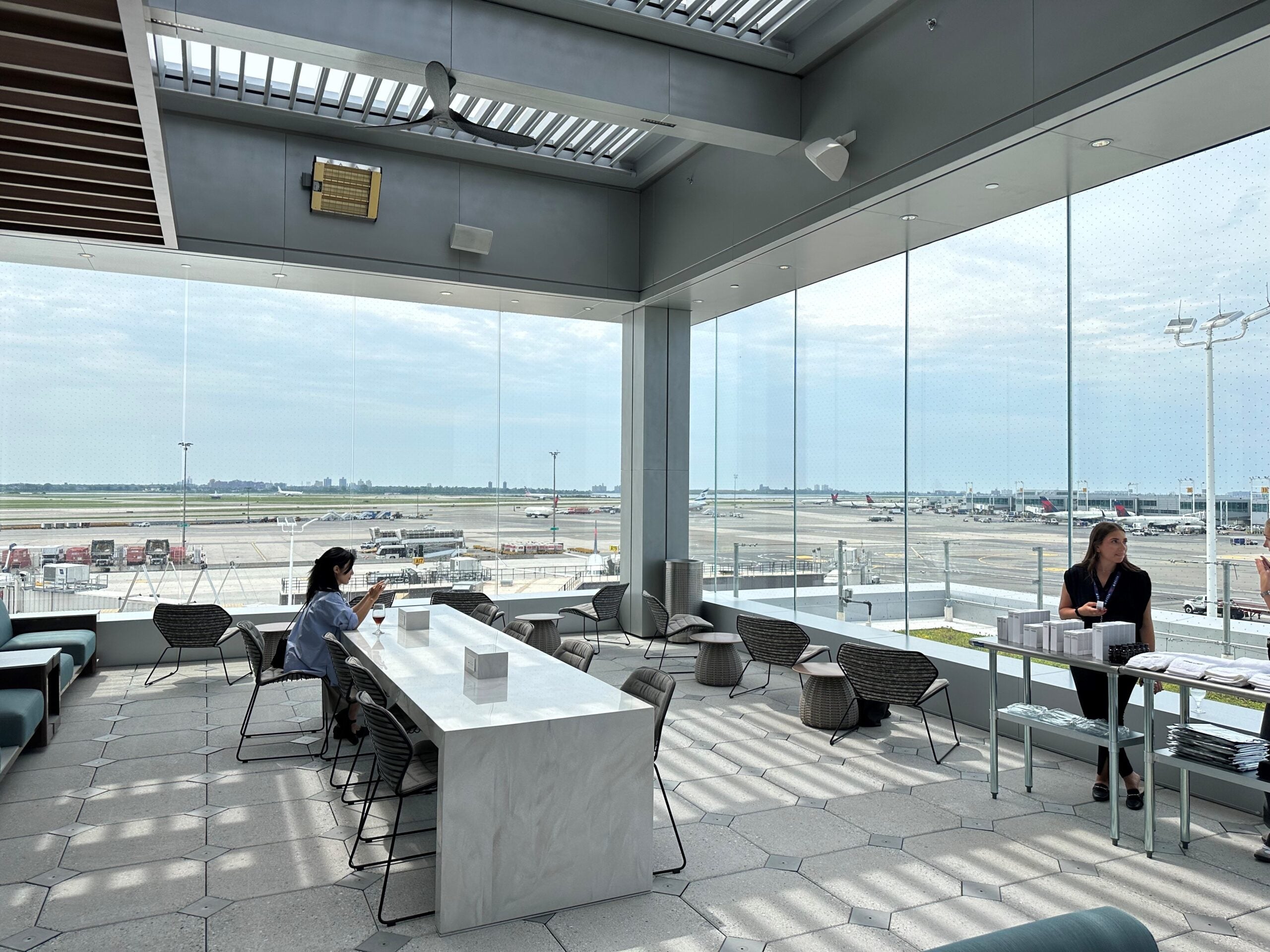 Delta's new Sky Club opens at New York JFK.