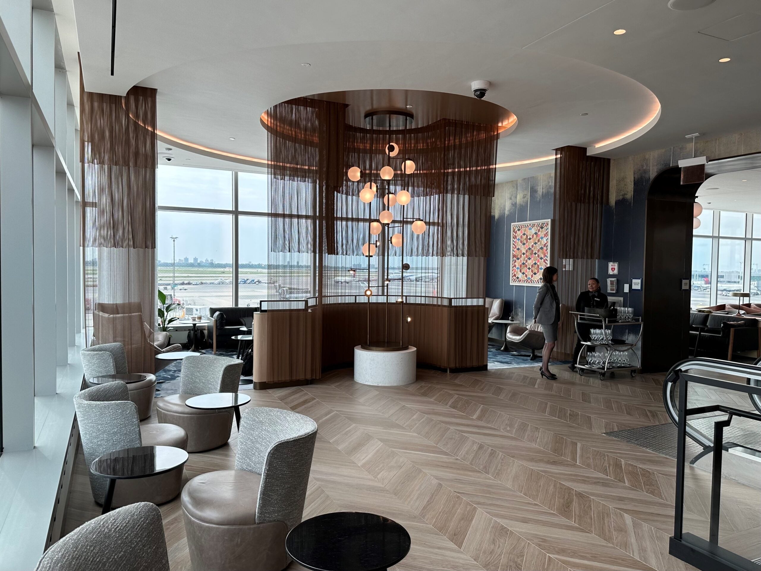 Delta's new Sky Club opens at New York JFK.