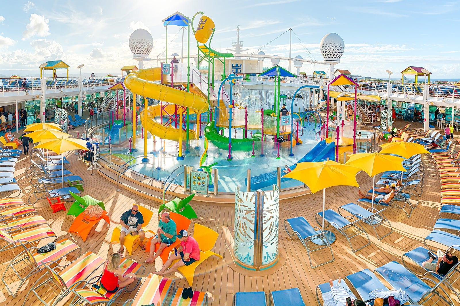 Little kids water play area on Royal Caribbean cruise ship