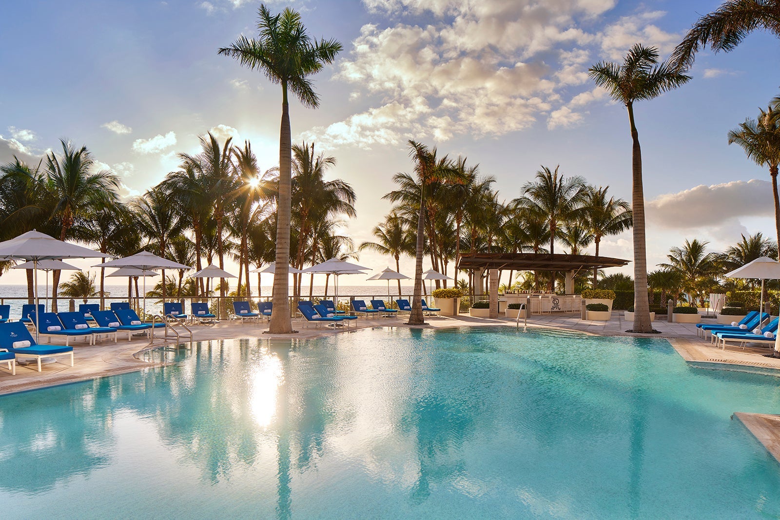 Tranquility Pool on a sunny day at The St. Regis Bal Harbour