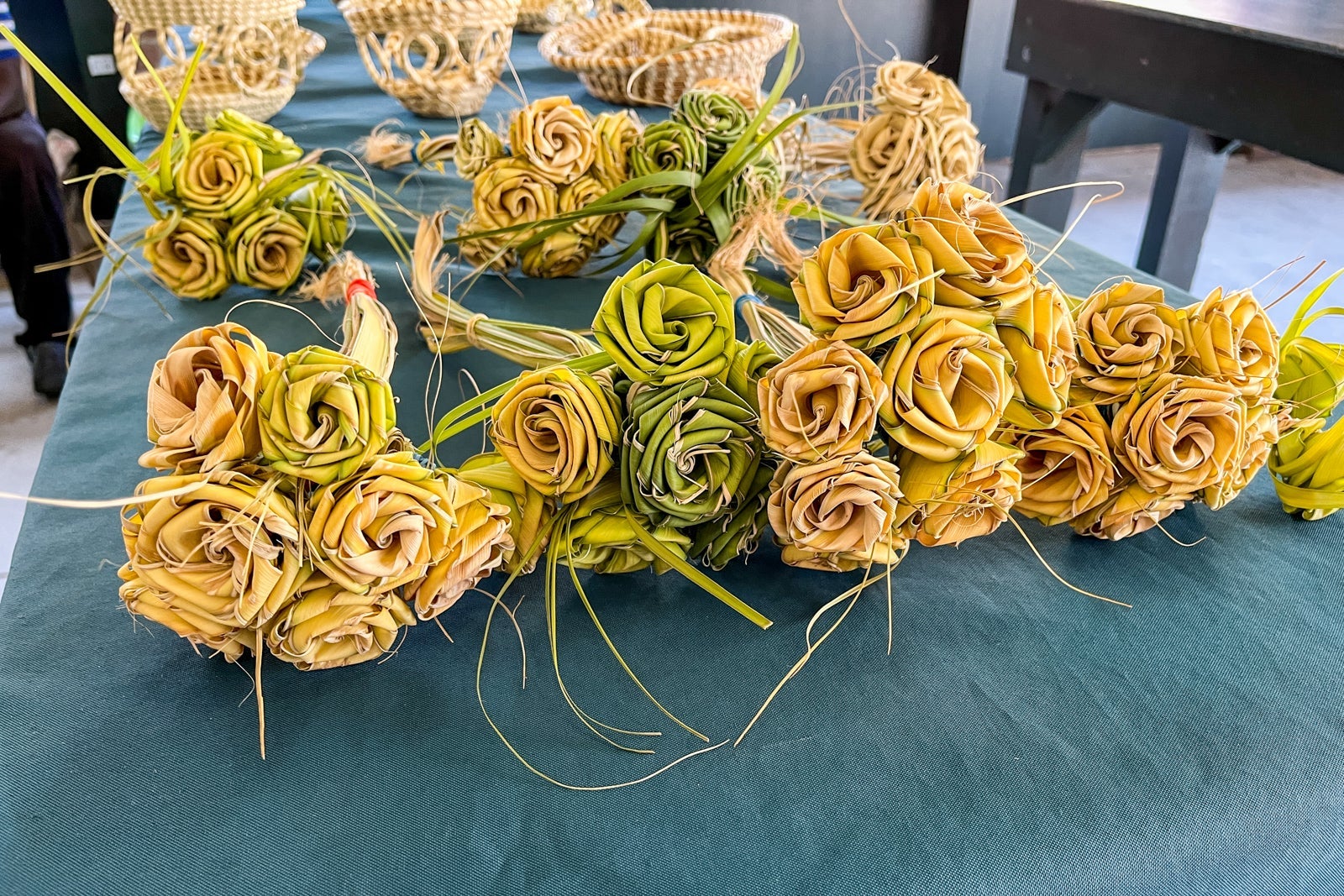 Sweetgrass baskets at Charleston City Market