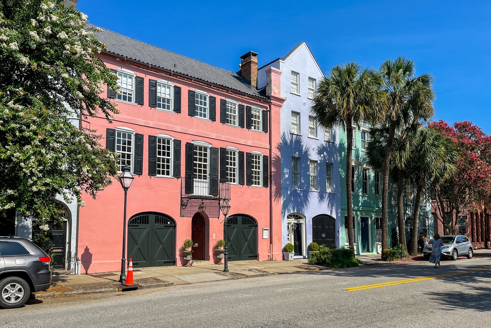 Rainbow Row in Charleston, South Carolina