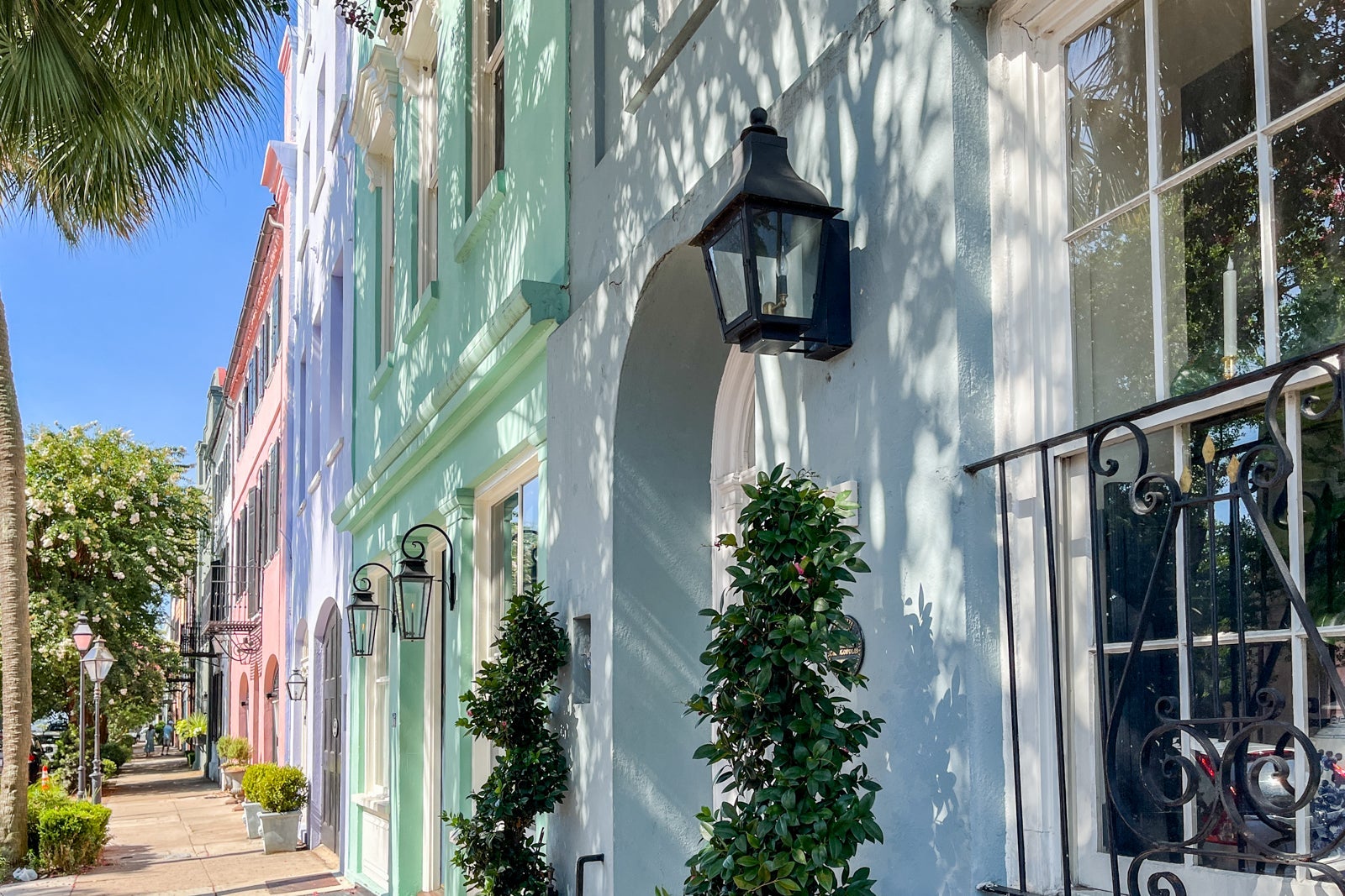Rainbow Row in Charleston, South Carolina