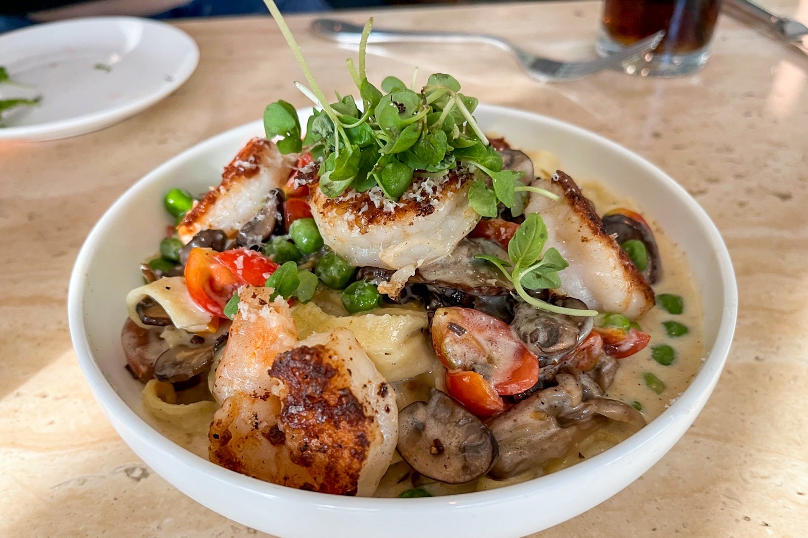 Pasta at The Living Room at The Dewberry Charleston