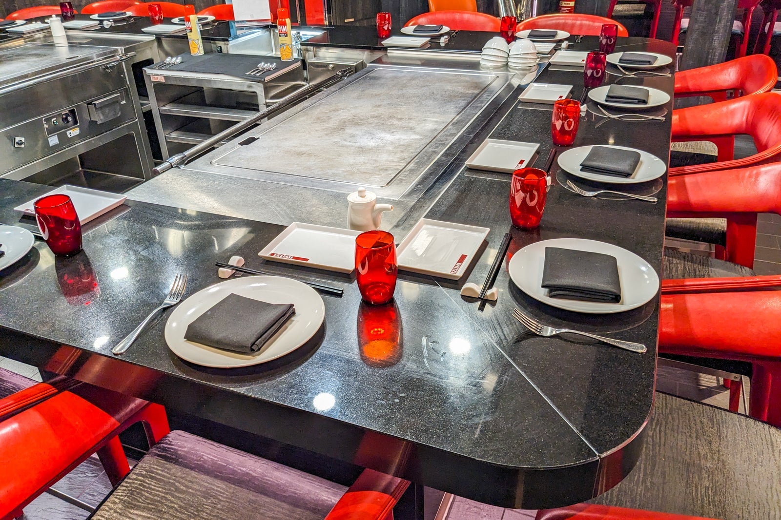 Hibachi table on cruise ship