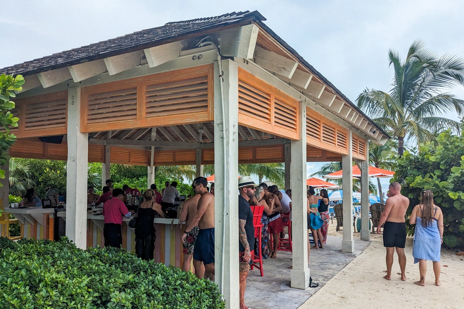 Coconut Willie's Bar on Royal Caribbean's private island