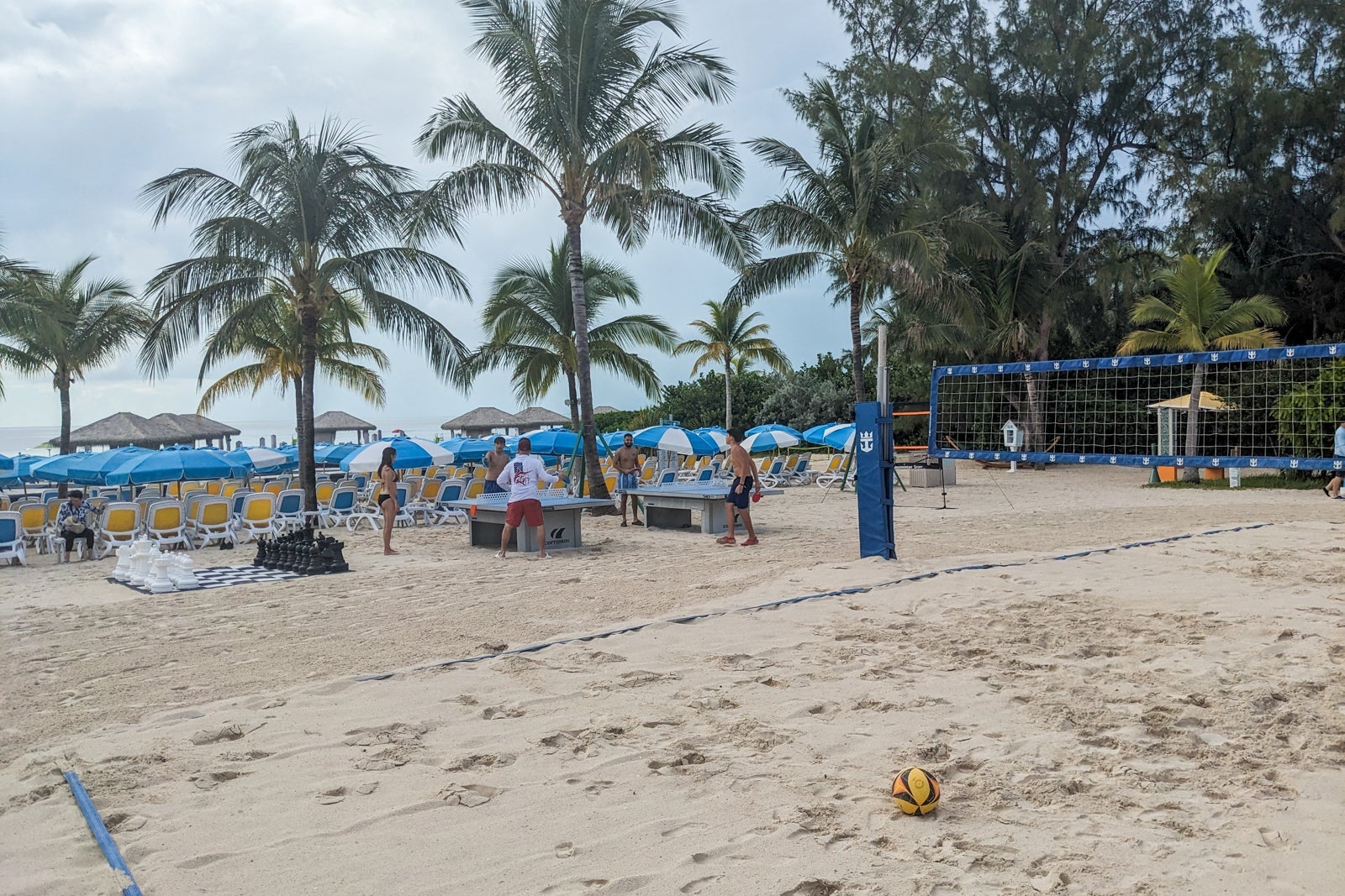 Sand volleyball on CocoCay