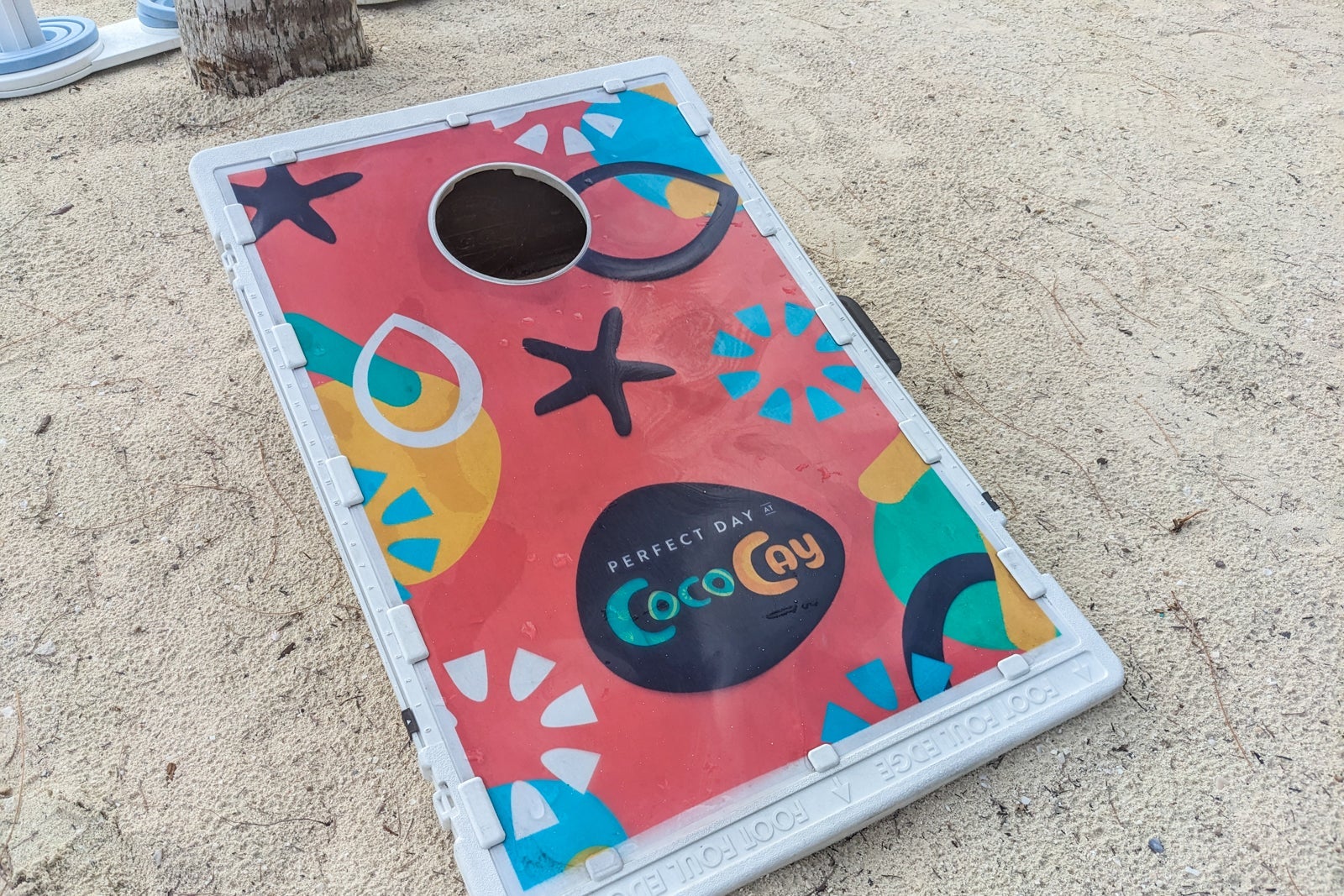CocoCay designed cornhole gear