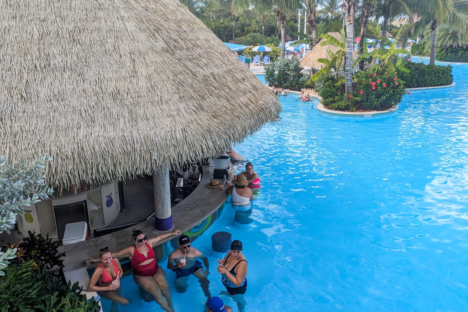 Swim-up bar on CocoCay.