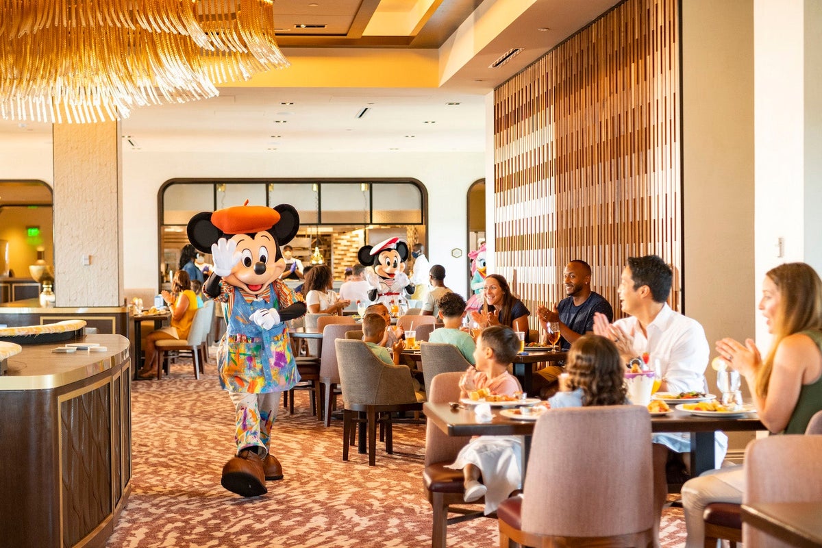 Character dining at Topolino's Terrace at Disney's Riviera Resort