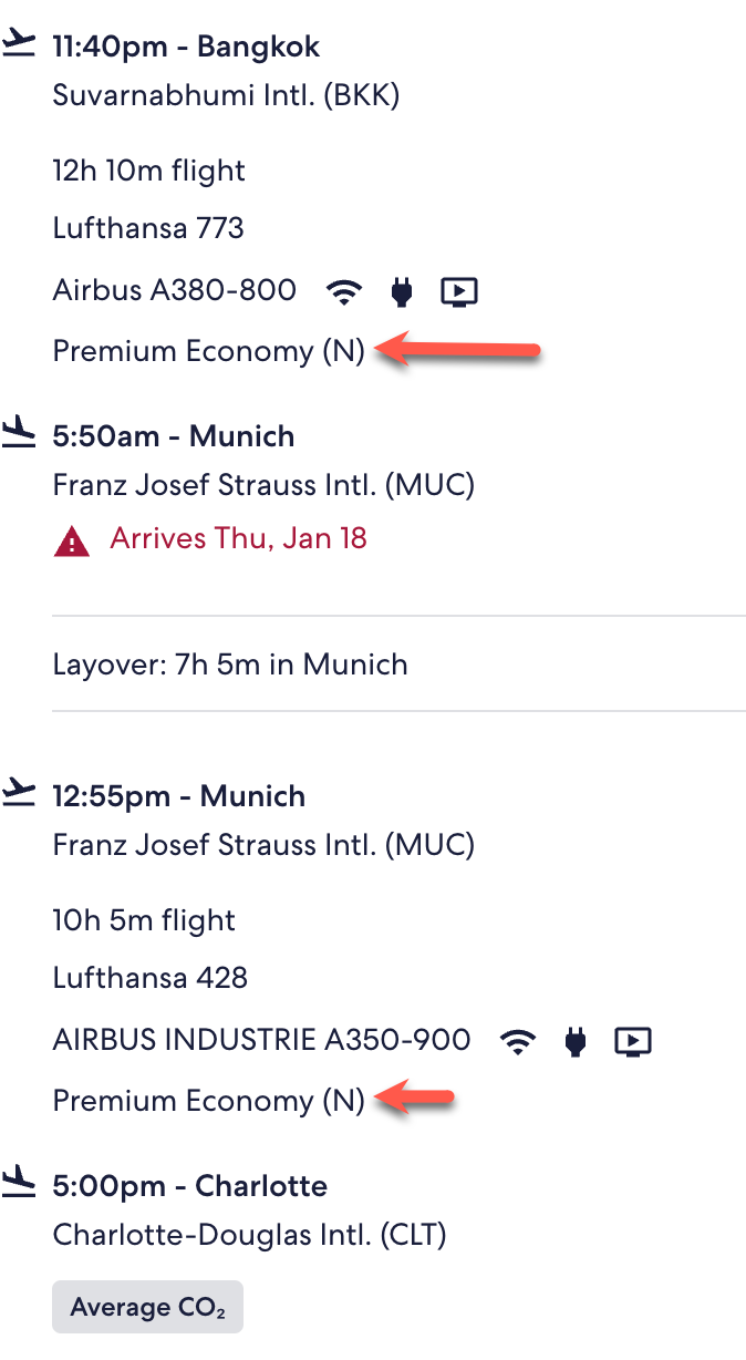 BKK-MUC-CLT