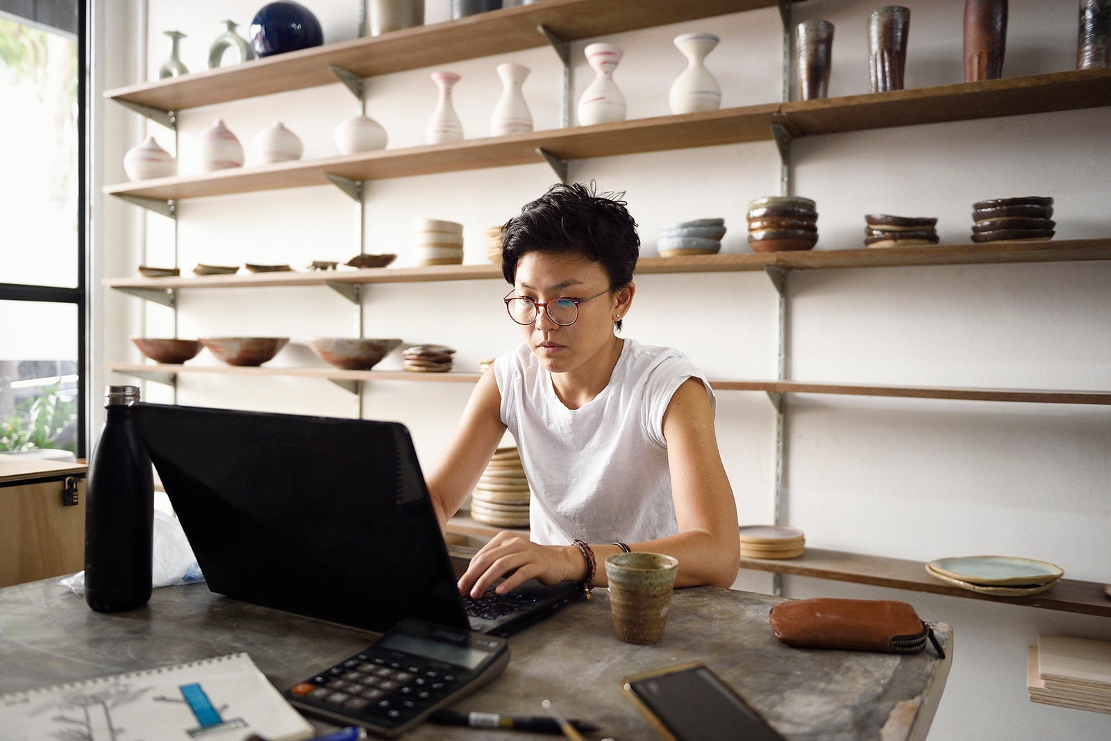 person at computer