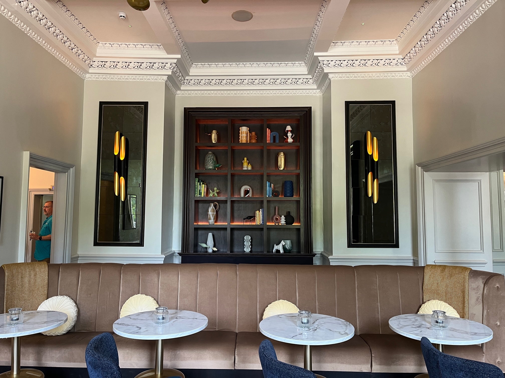 inside Crowne Plaza Edinburgh lobby