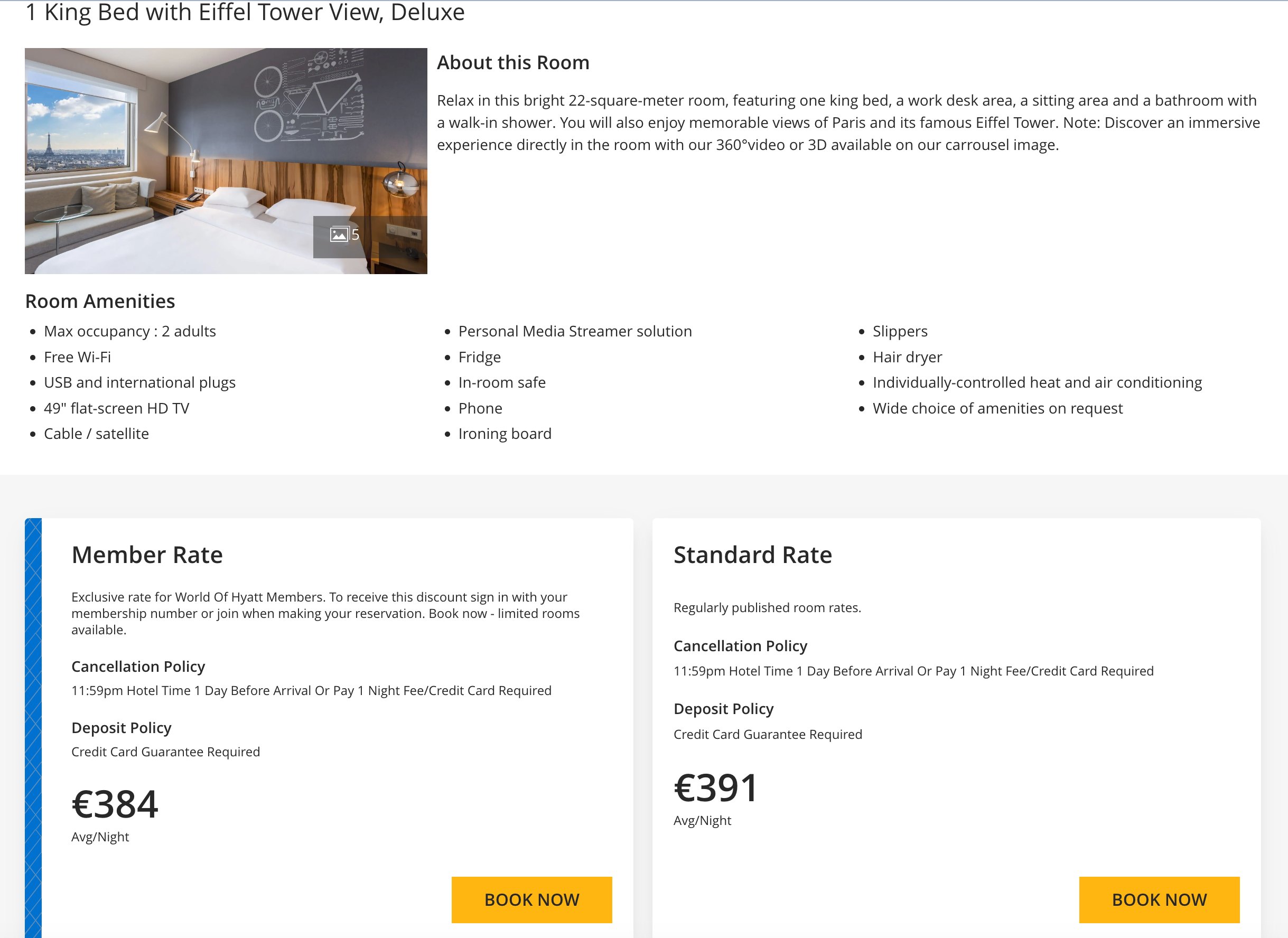 Hyatt Regency Étoile Paris booking. WORLD OF HYATT