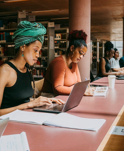 college students studying