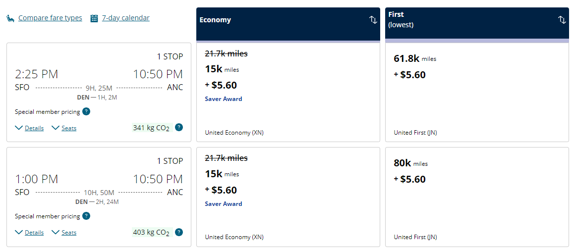 United awards to Alaska