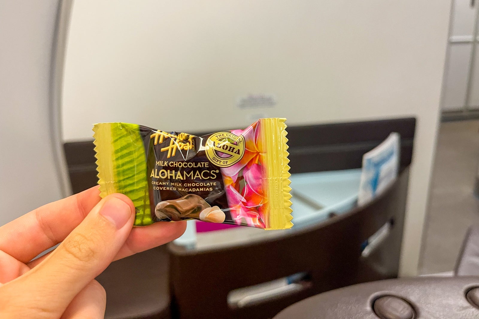 Hawaiian Airlines Hawaiian Host chocolate covered macadamia nut