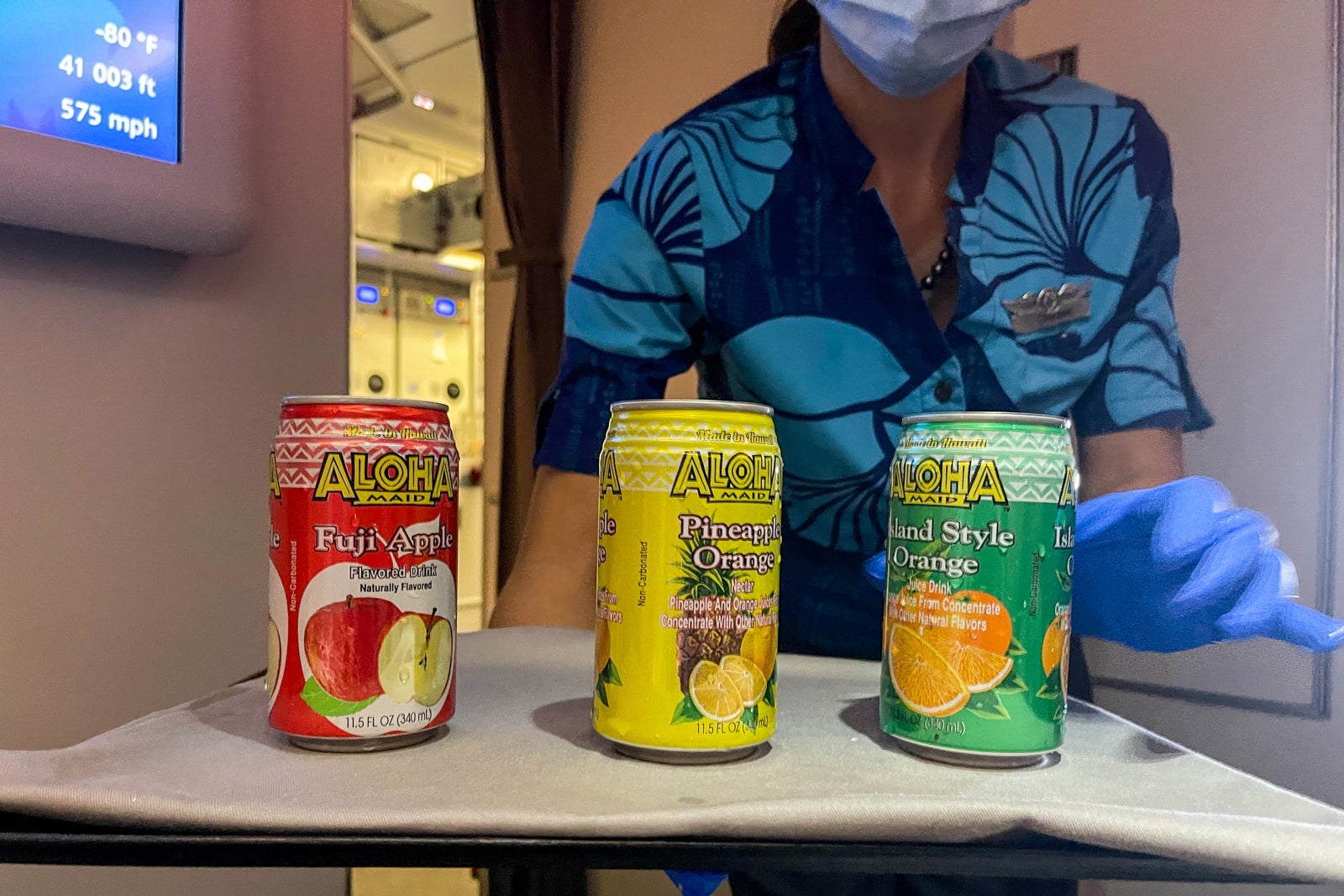 Hawaiian Airlines soft drinks