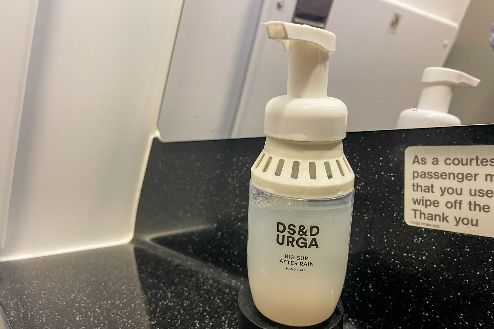 American Airlines first class soap