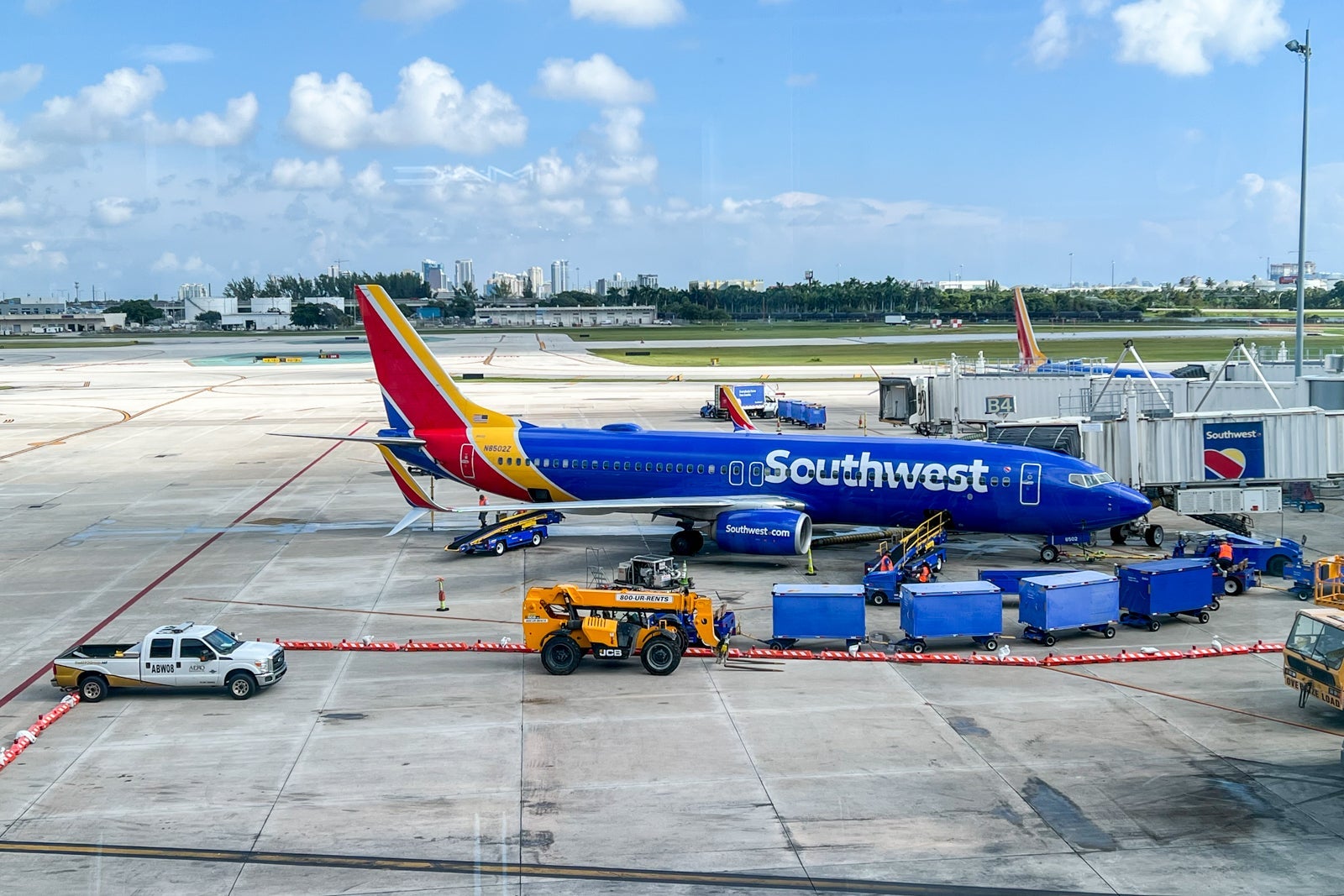 southwest planes on tarmac