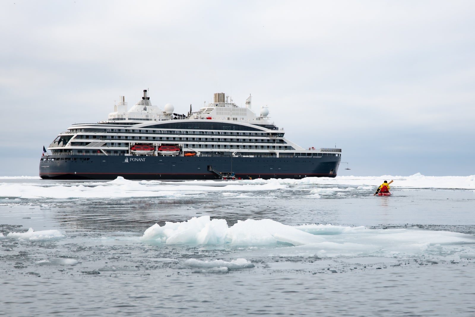 The expedition cruise ship Le Commandant Charcot