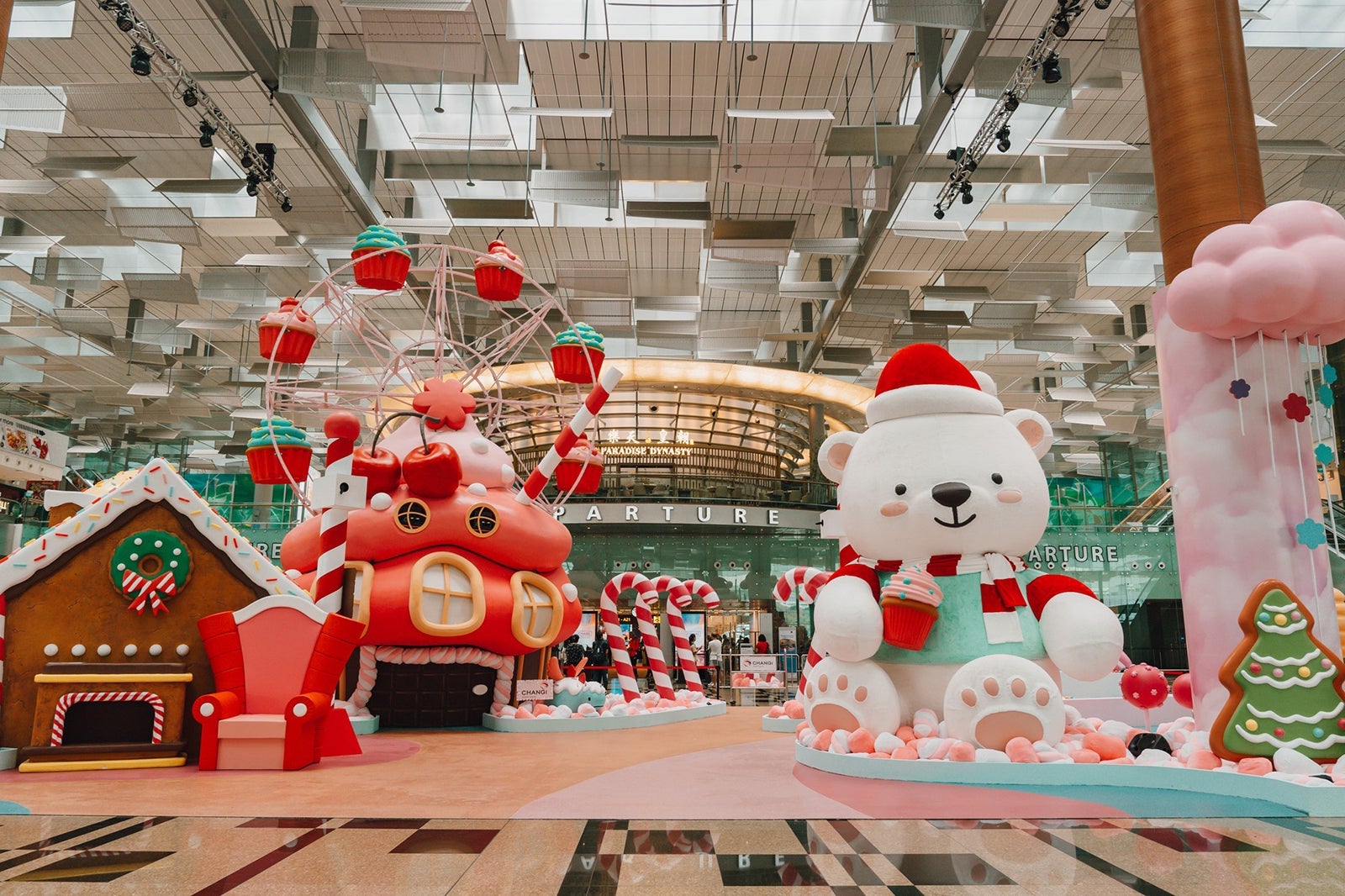 Christmas village in Changi Airport