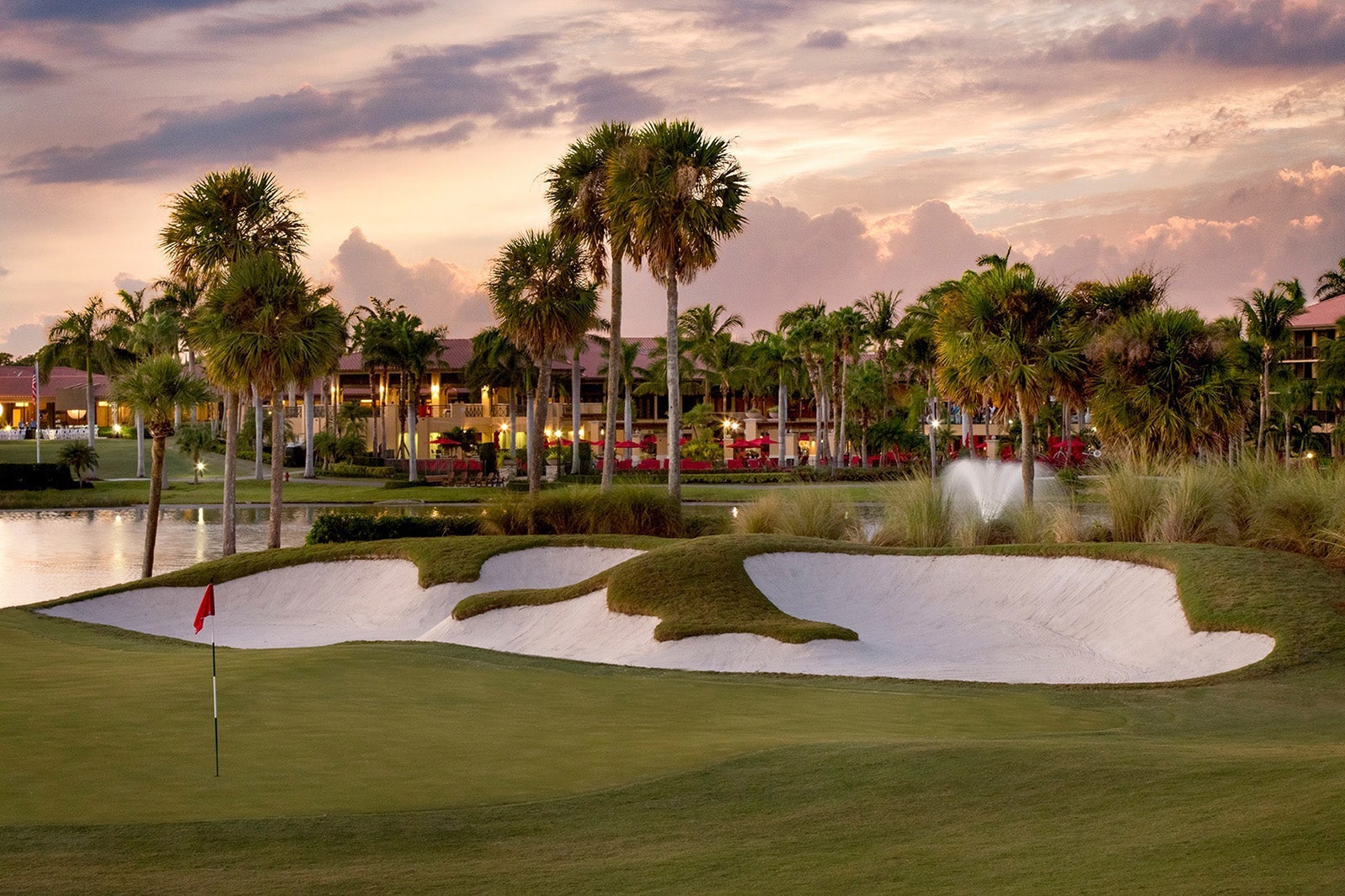 PGA national golf course sunset view