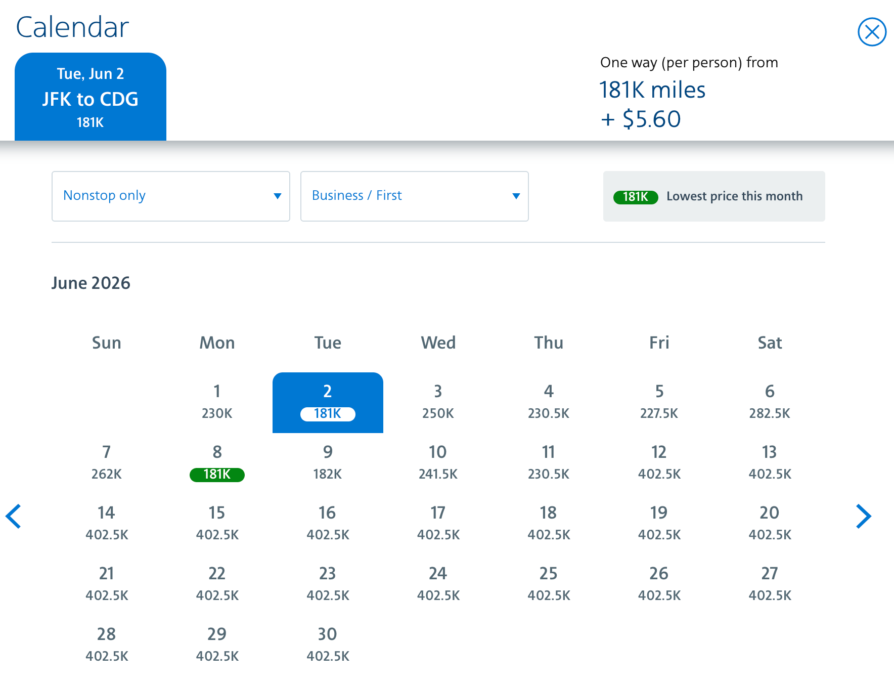 AAdvantage screenshot