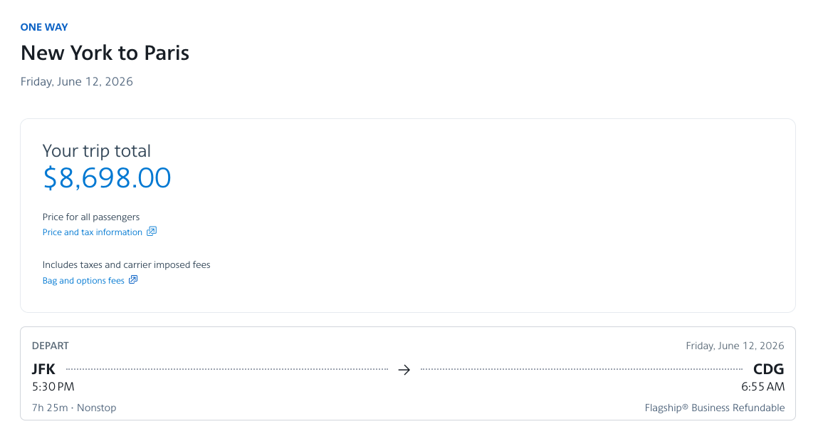 American Airlines AAdvantage screenshot