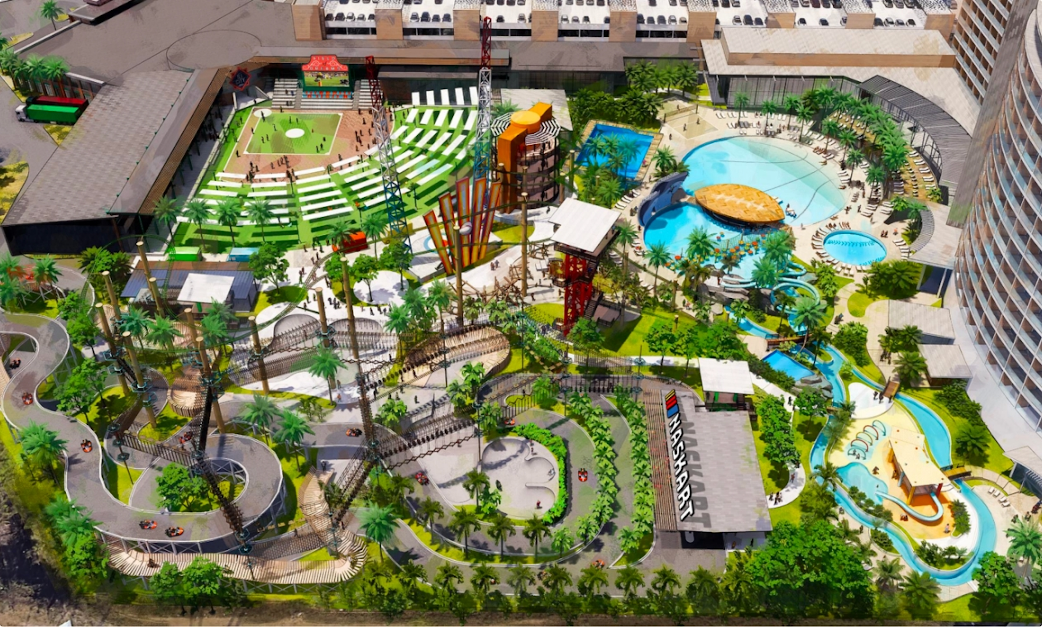 artist's rendering of a Sports Illustrated resort