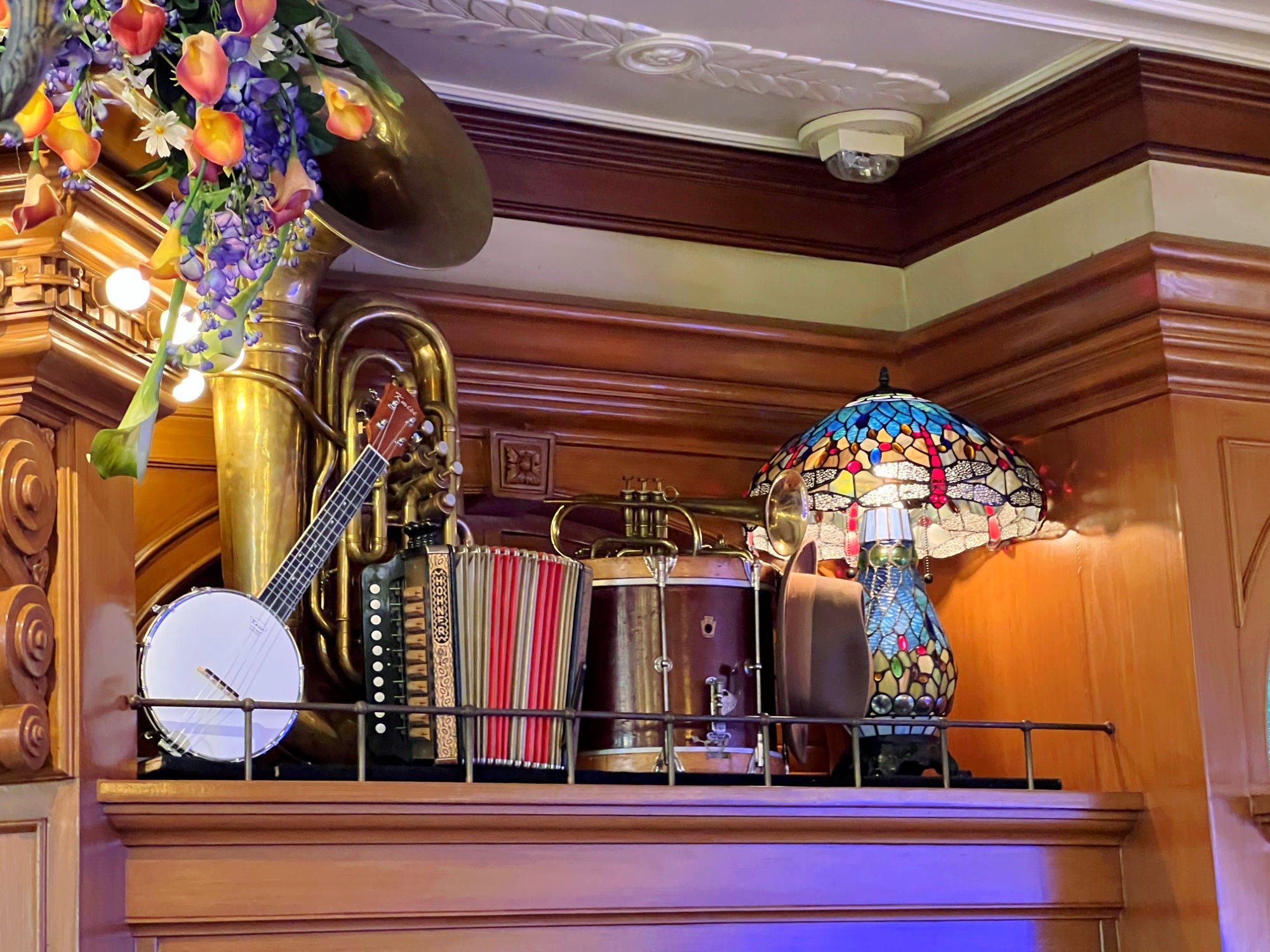 Tiana Palace Disneyland Jazz Instruments